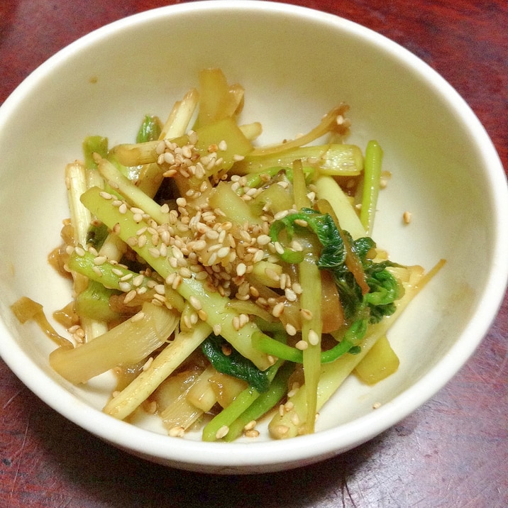 セロリの焼き肉のタレ炒め【ストレス緩和】